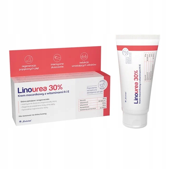 

Linourea 30% krem mocznikowy z witaminą A+e 50 g