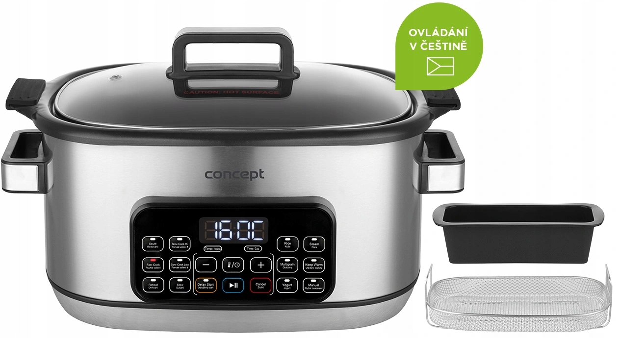 Multifunkční hrnec, pomalý hrnec 6 l Concept CK9000