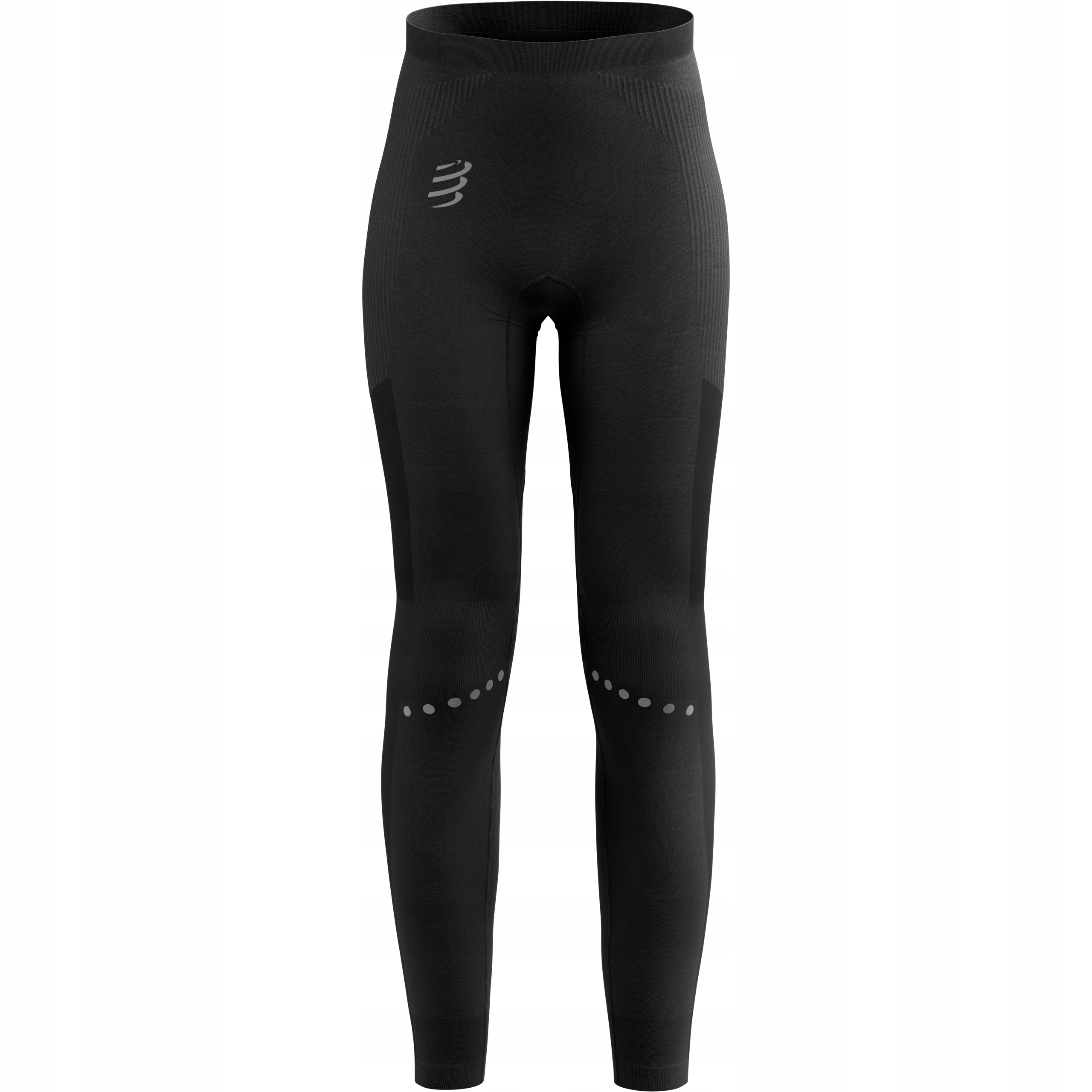 Legginsy Sportowe Damskie Ocieplane Termoaktywne Compressport Czarne S