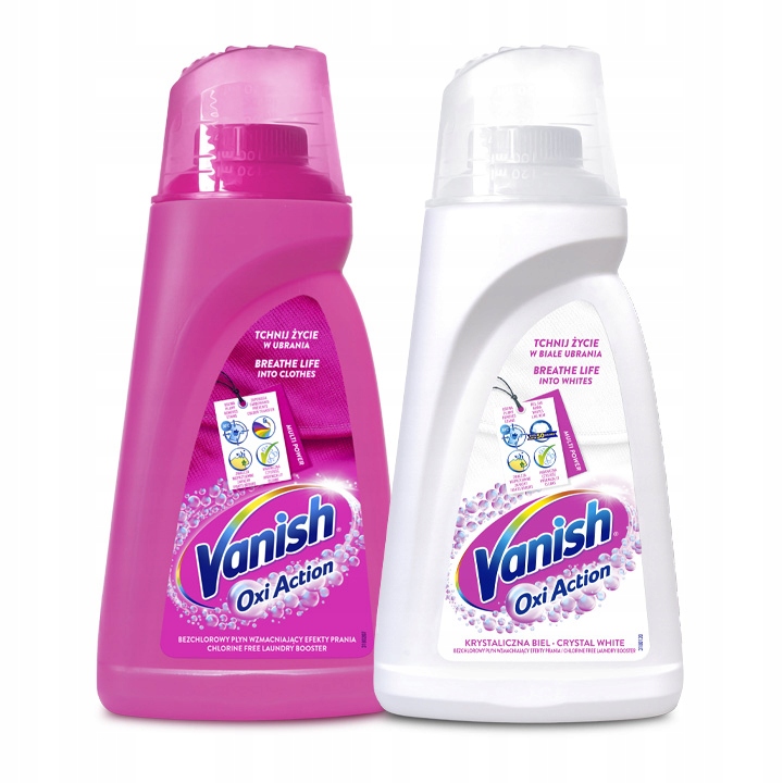 

Vanish Oxi Pink White Odplamiacz Płyn 2 x 1L