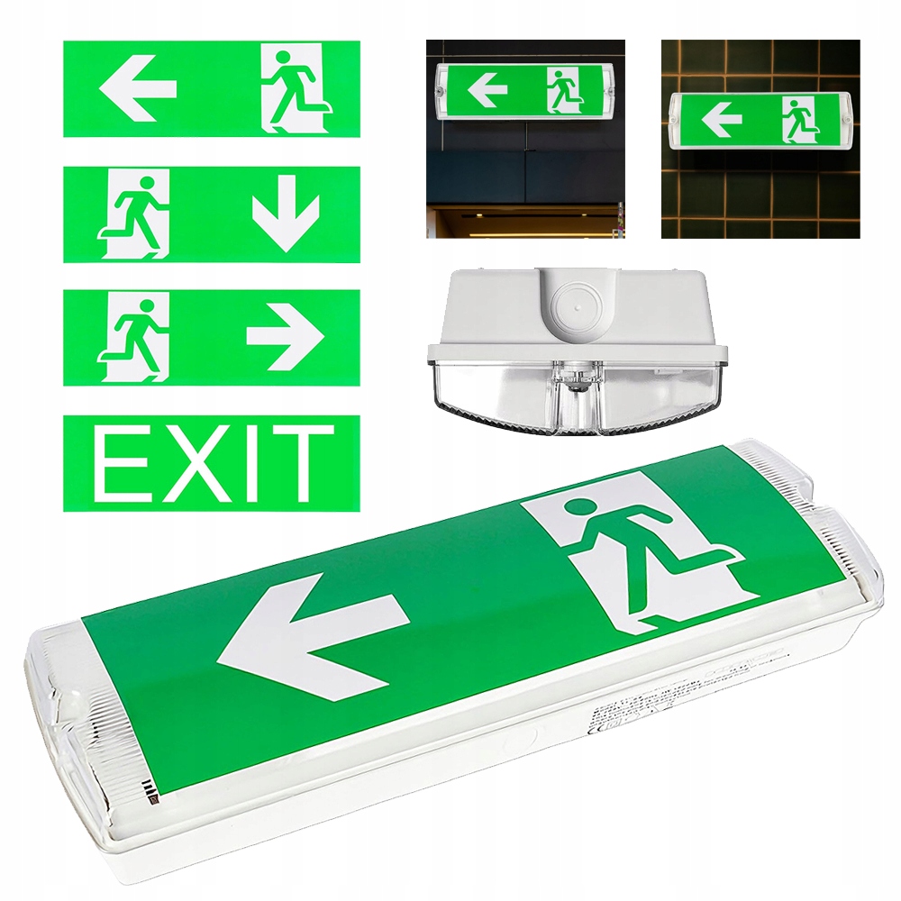 OŚWIETLENIE AWARYJNE Z AKUMULATOREM ŚWIATŁO CIĄGŁE LUB AWARYJNE LED IP20