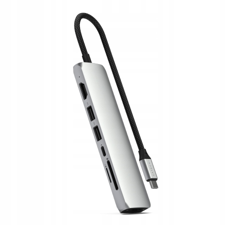Satechi 7-in-1 Usb-c Slim Multiport Adapter s Ethernetem adaptér pro