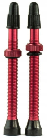 Wentyle Zawory Trezado bezdętkowych Tubeless 80mm czerwone