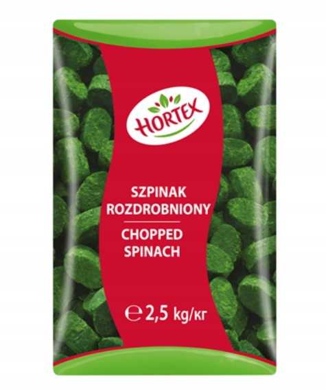 Hortex Zmrazený drcený špenát 2,5 kg