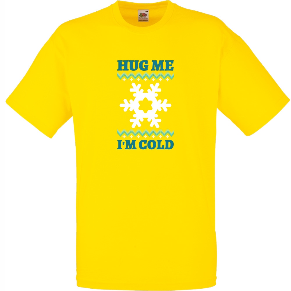 

Koszulka hug me im cold M żółta jaskrawa
