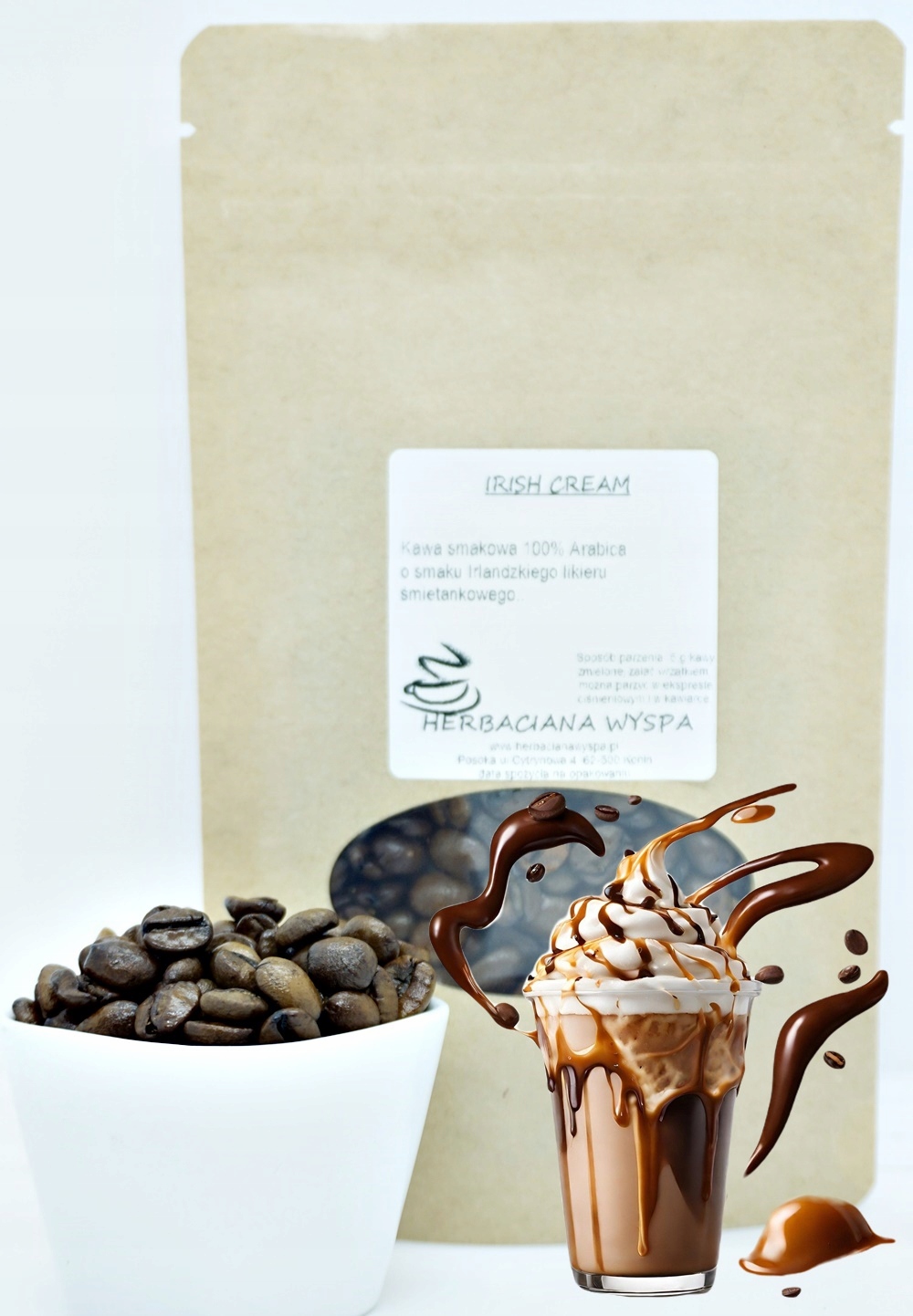 Levně Káva Irish Cream 500 g zrnková – meleme Vynikající