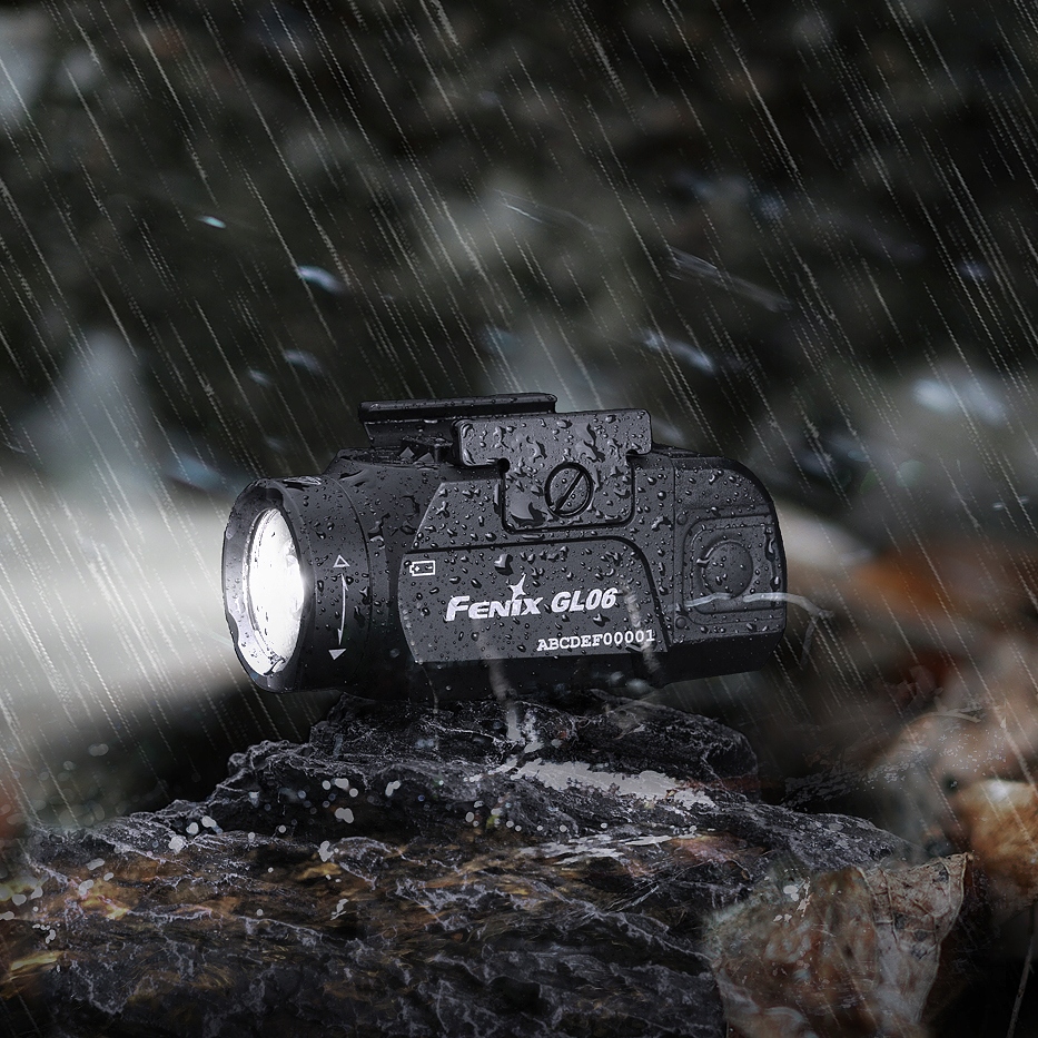 Latarka do broni LED Fenix GL06 600 lm 140 m Zasilanie akumulatorowe