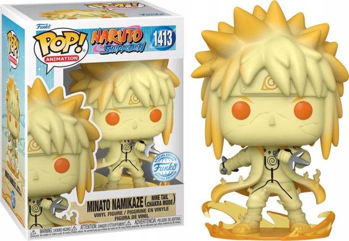 Funko POP! Minato Namikaze 1413 (Nine Tail Chakra Mode) FE Funko Exclusive