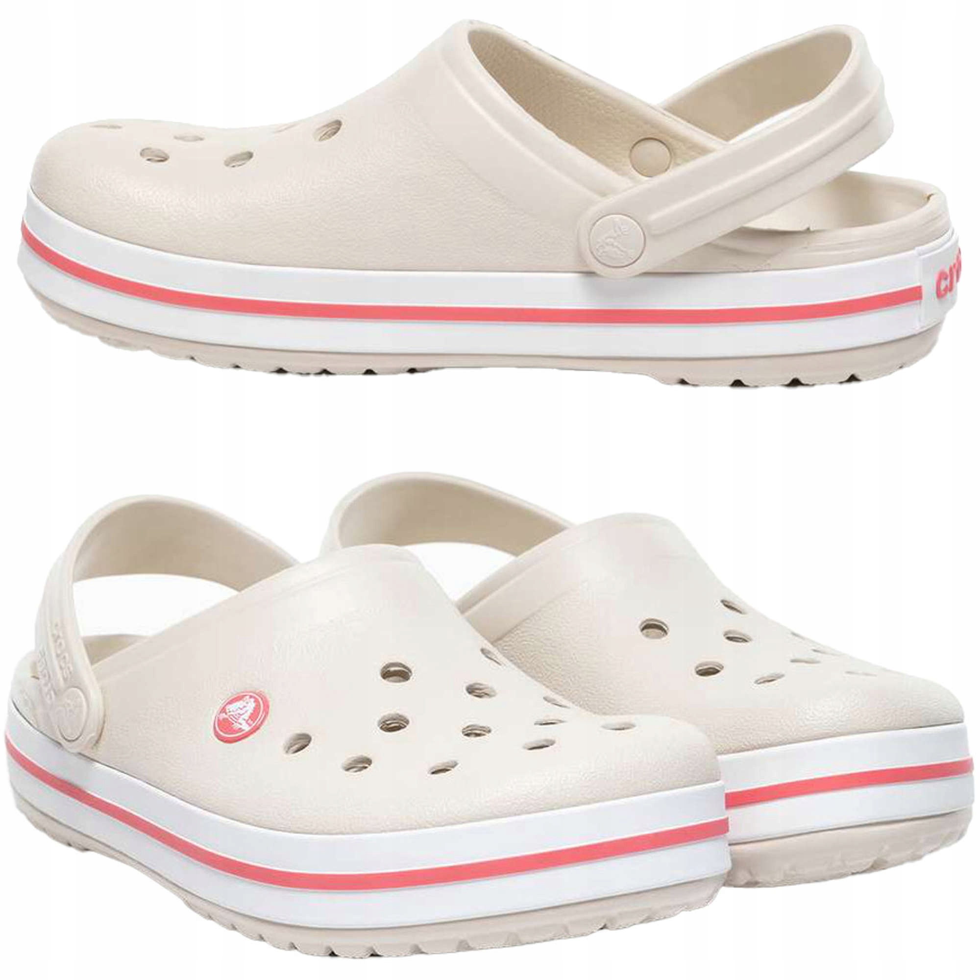 

Crocs Crocband Stucco Melon Beżowe Klapki 41-42 M8