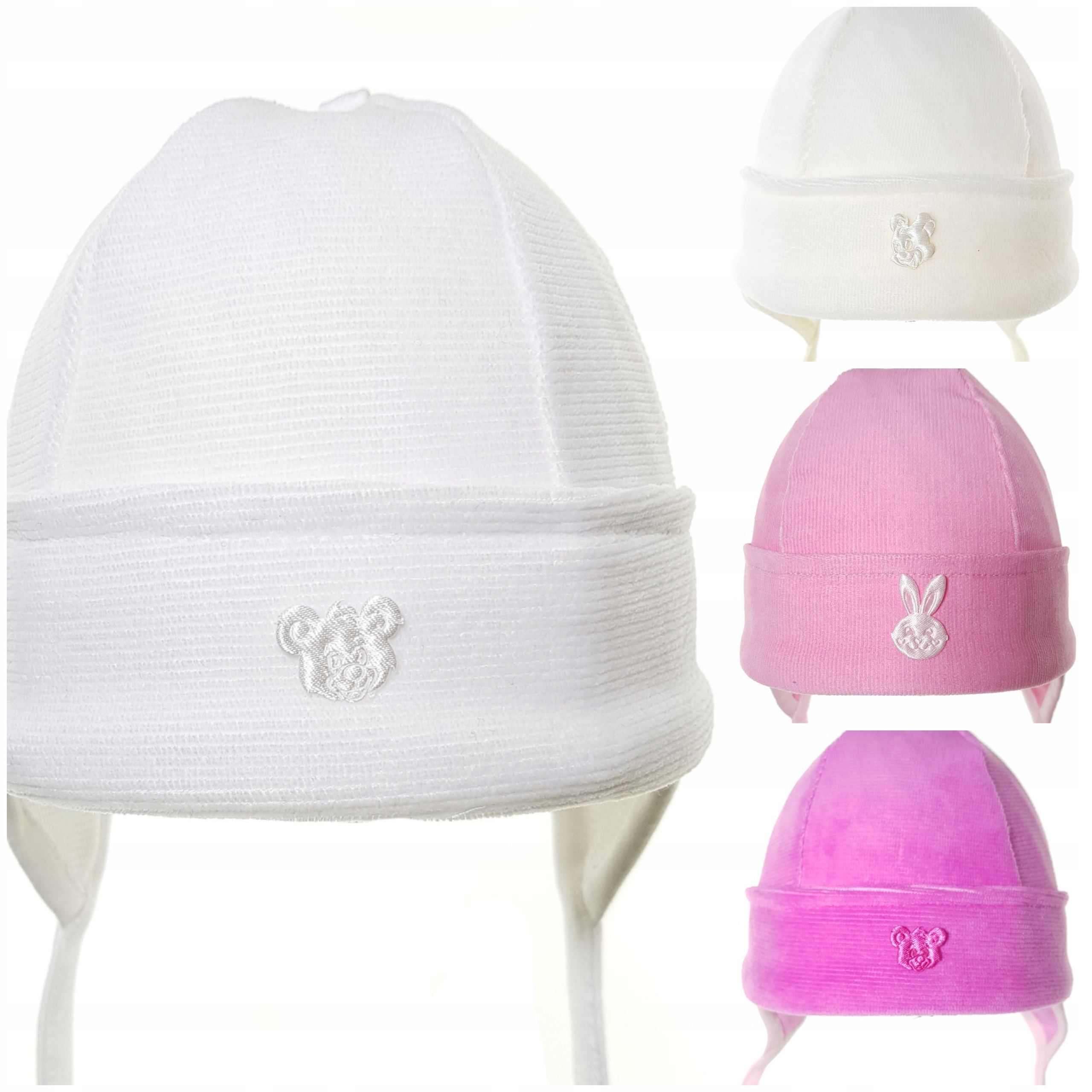 POLSKI PRODUKT CZAPKA CZAPECZKA WIOSNA JESIEŃ 0-3M Okazje Chrzest