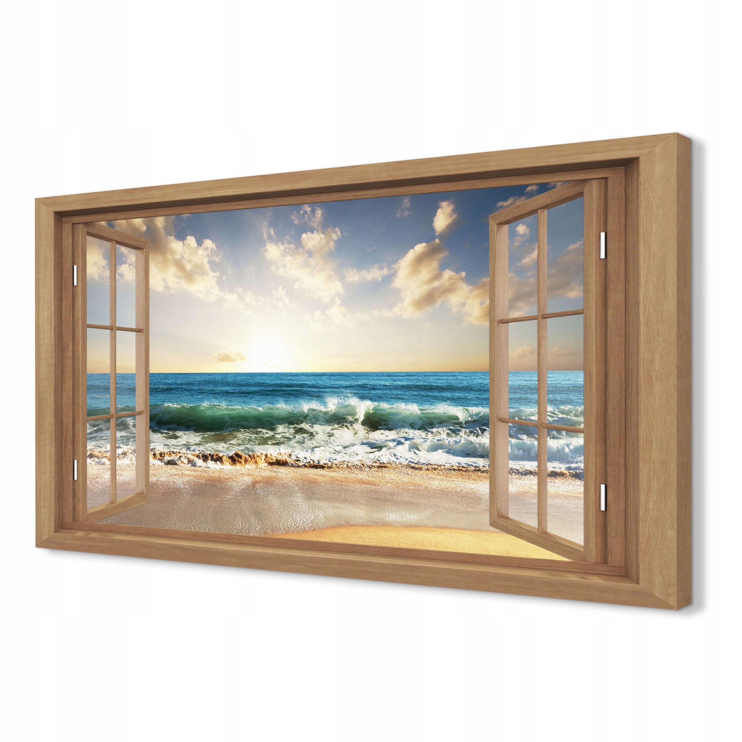 

Obrazy drukowane na płótnie 120x80 Plaża morze fal