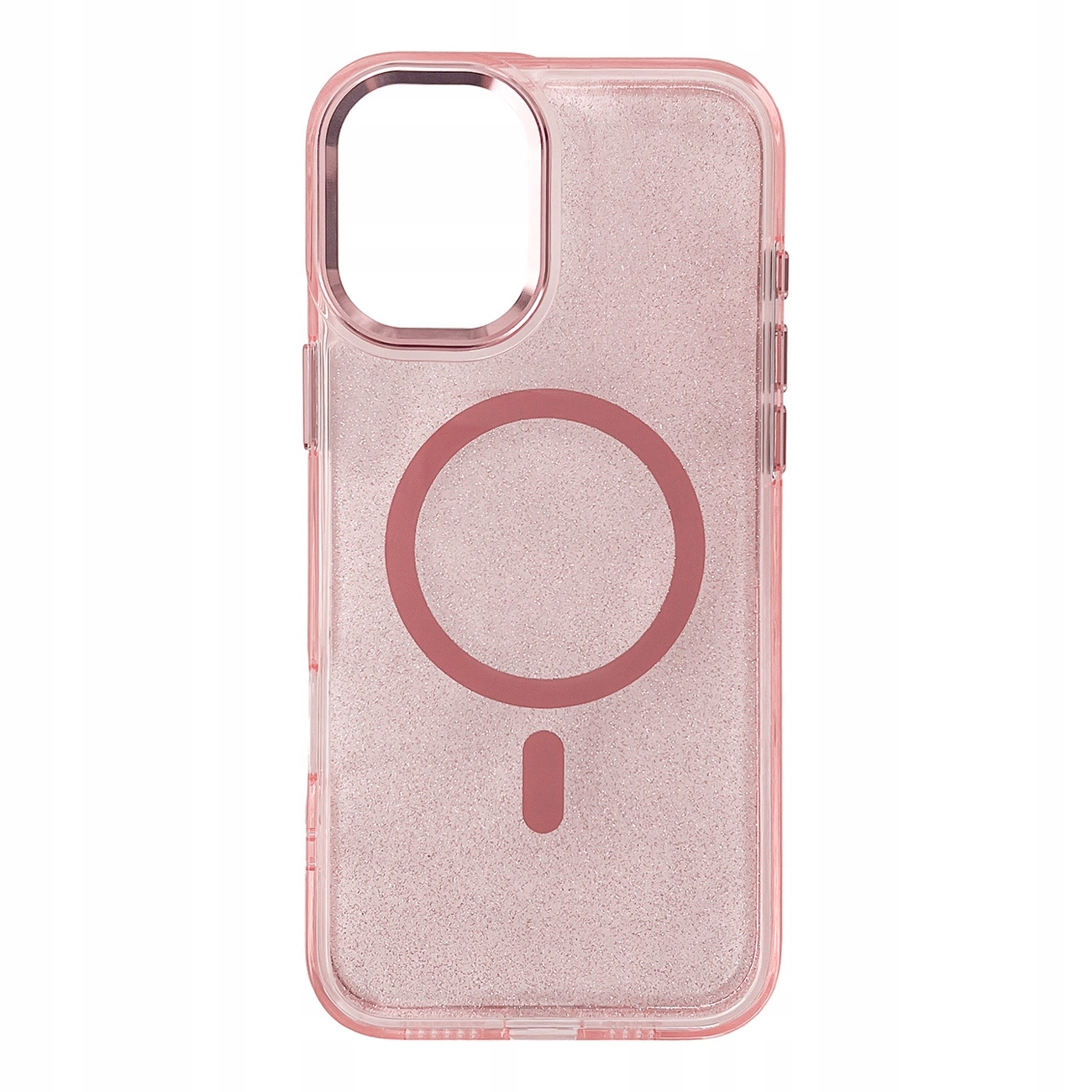 Etui Glitter Case MagSafe na iPhone 16 Plus różowe z brokatem Hurtel