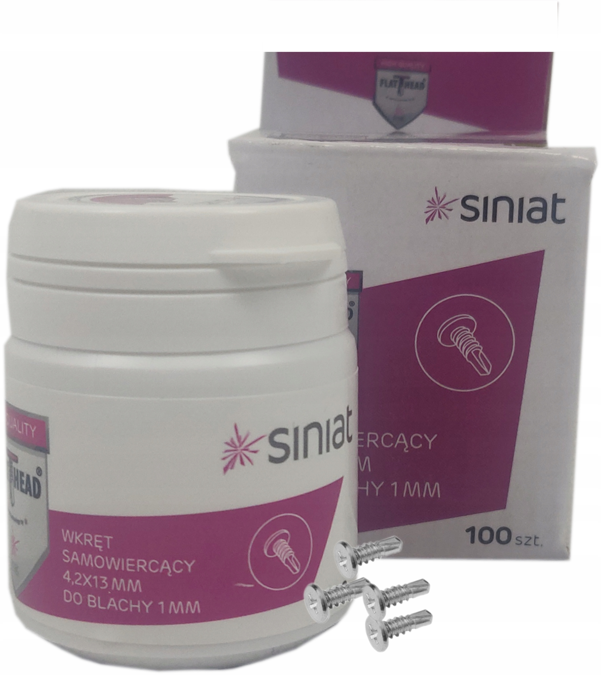 

Wkręty Do Bl. 4,2X13MM Ocynk OP.100SZT Siniat Tex