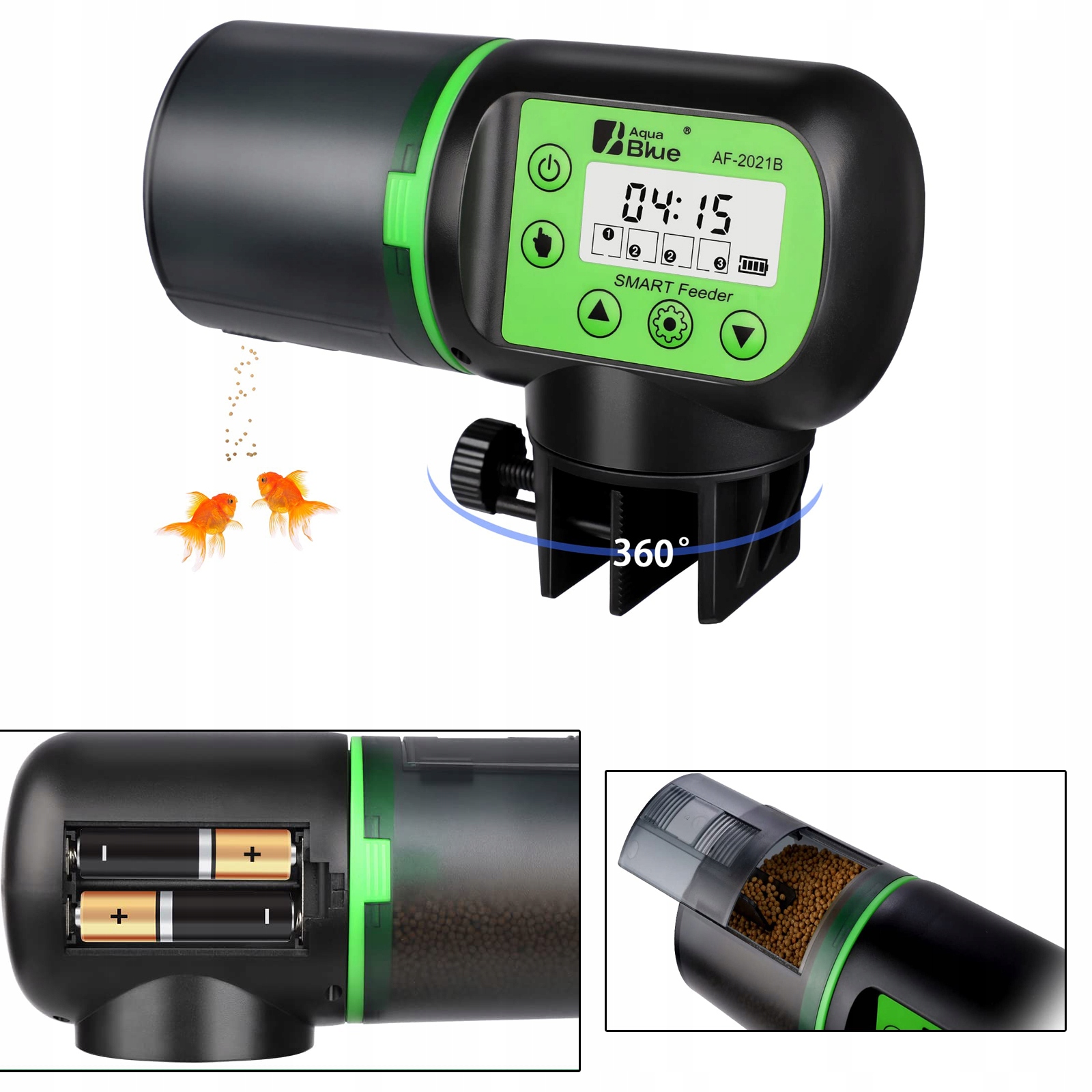 Levně Automatický Krmítko Pro Ryby Do Akvária LCD displej dávkovače