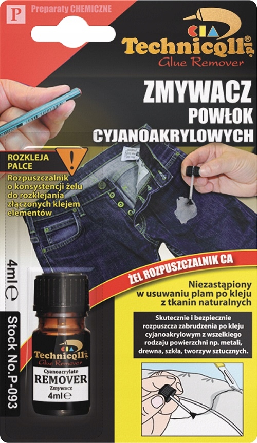 Zmywacz powłok cyjanoakrylowych Technicqll P-093 4 ml