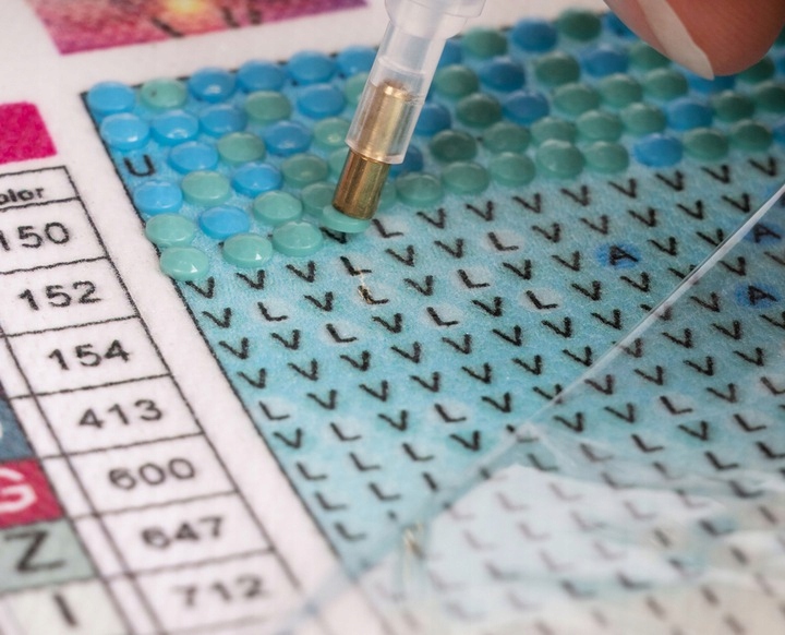 TABLICA LED Z AKCESORIAMI + HAFT DIAMENTOWY ALEJA Format deski format A4