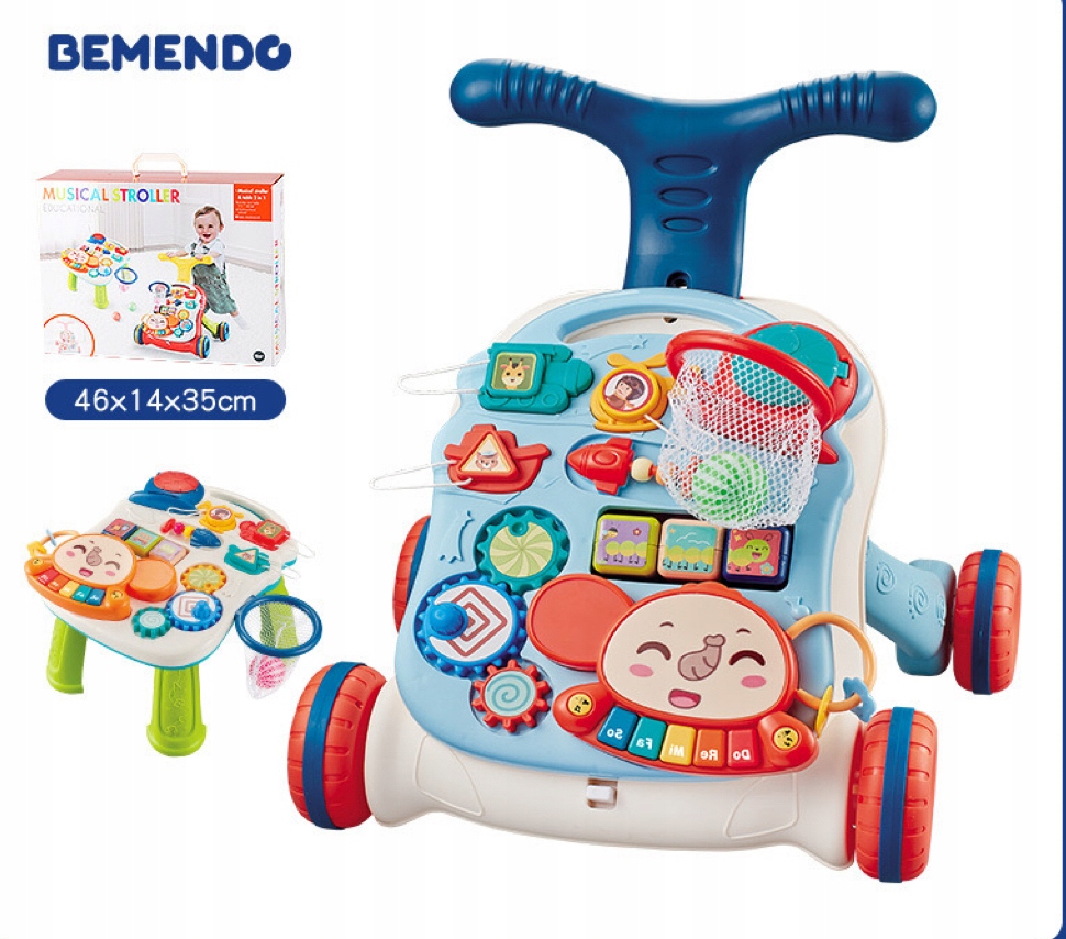 BEMENDO 2W1 CHODZIK/PCHACZ INTERAKTYWNY& STOL Kod producenta ewg879