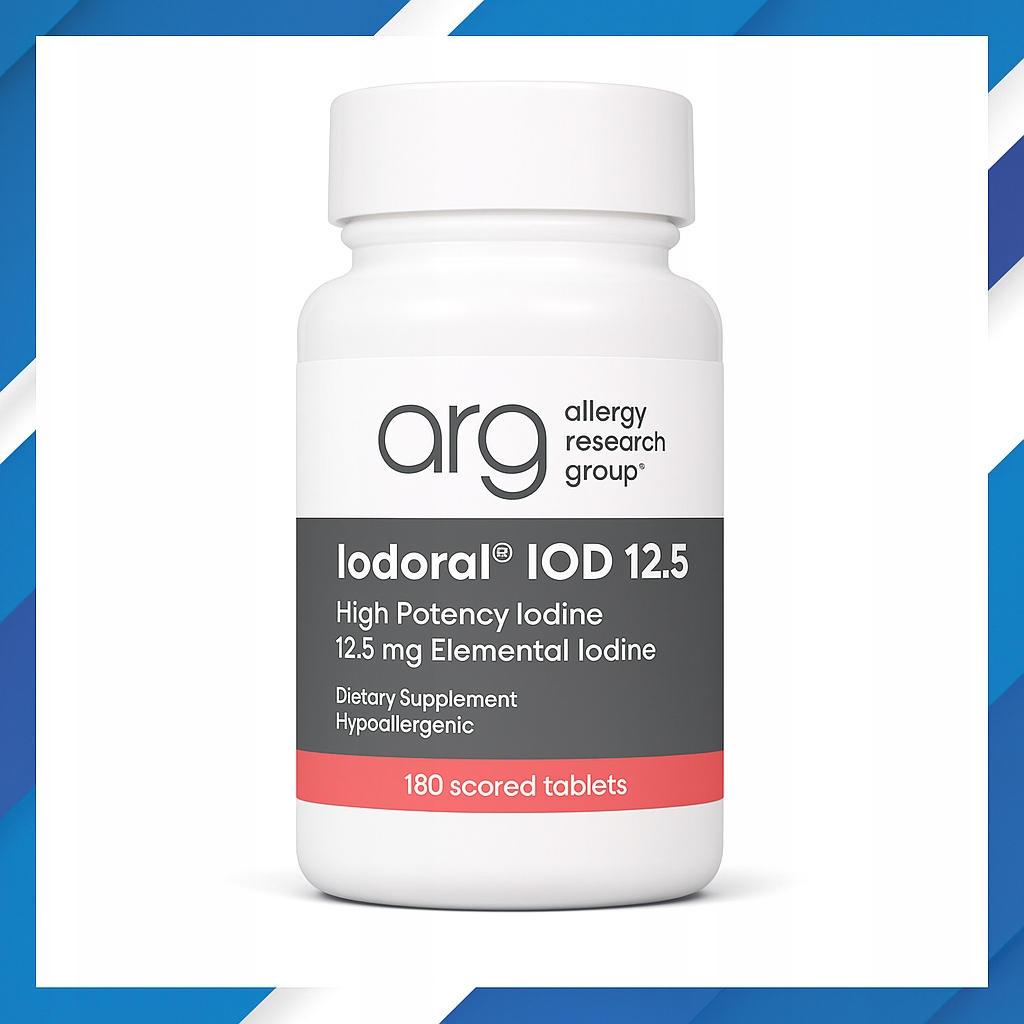 Iodoral 12,5 mg jod tarczyca dla kobiet 180 tabletek Optimox jodek potasu