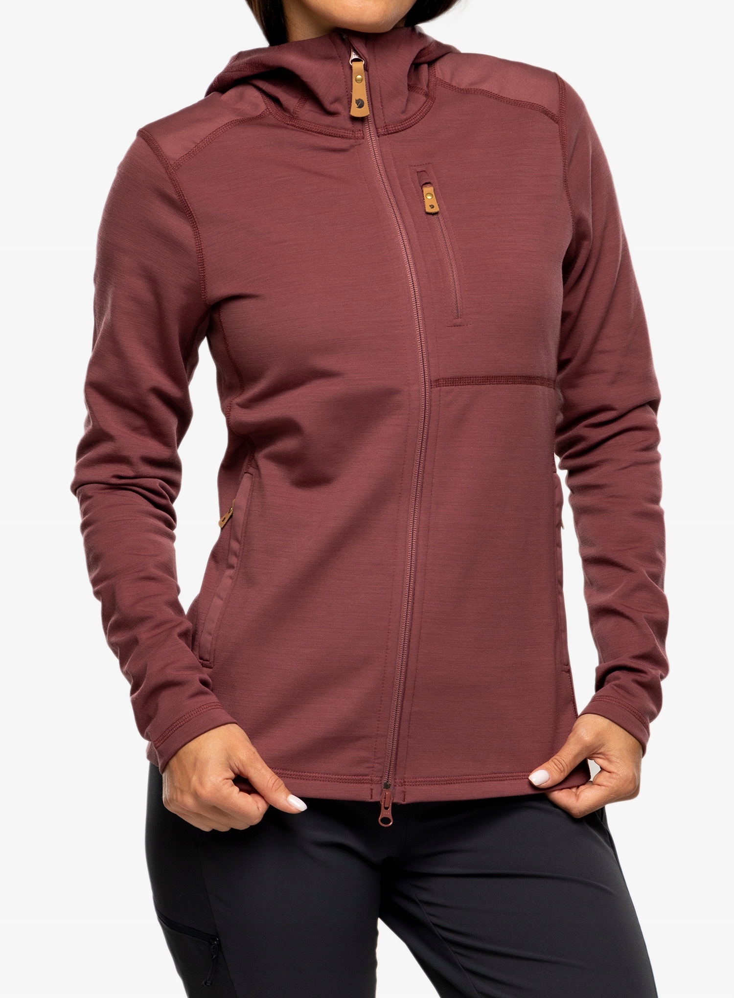 Bluza damska Fjallraven Keb Fleece Hoodie mesa purple M