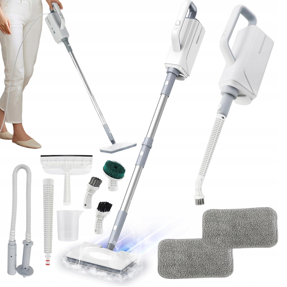 Parní mop Multifunkční parní čistič 1500 W 110 °C s nádržkou
