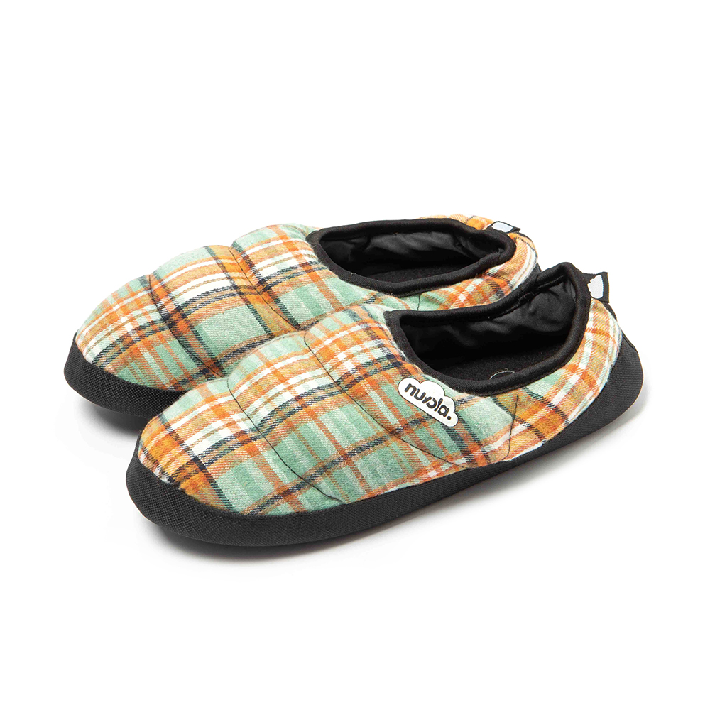 Papuče měkké, teplé nazouváky Nuvola Classic Scotland Green/Orange 46-47
