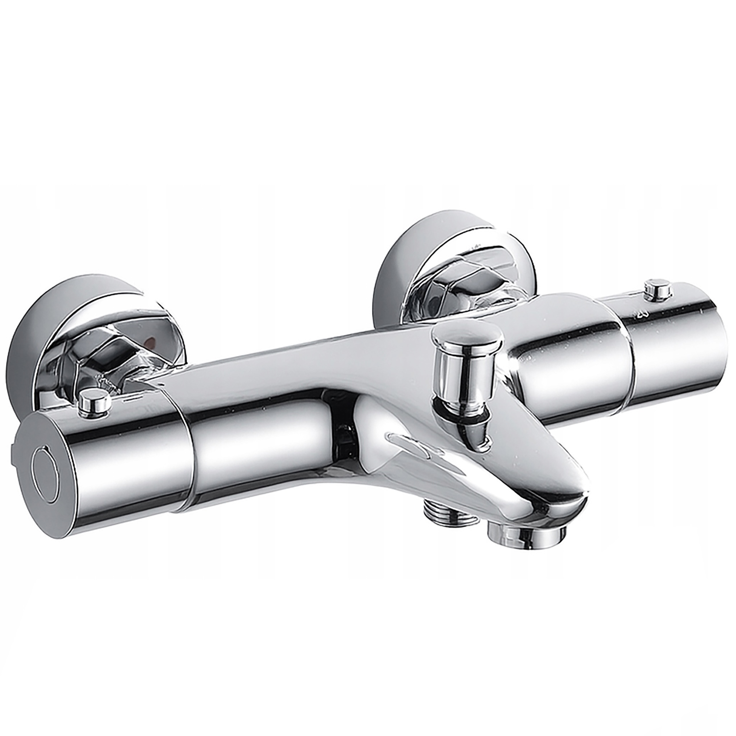 Vaňová a sprchová nástenná termostatická batéria Tepe Strieborný chróm