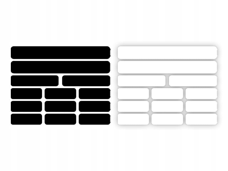 CEGŁA ŚCIANA - Naklejka na samochód na auto KOLOR