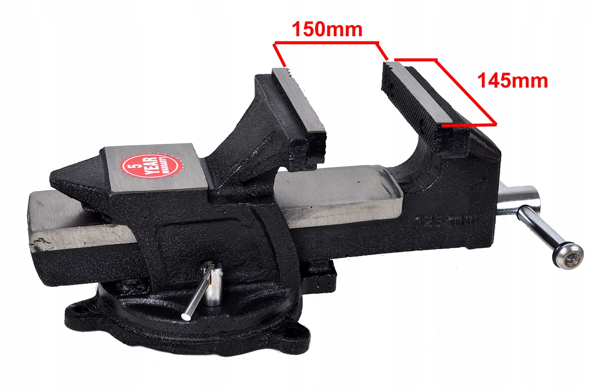 IMADŁO ŚLUSARSKIE STALOWE OBROTOWE 6'' 150mm Kod producenta BP-9261