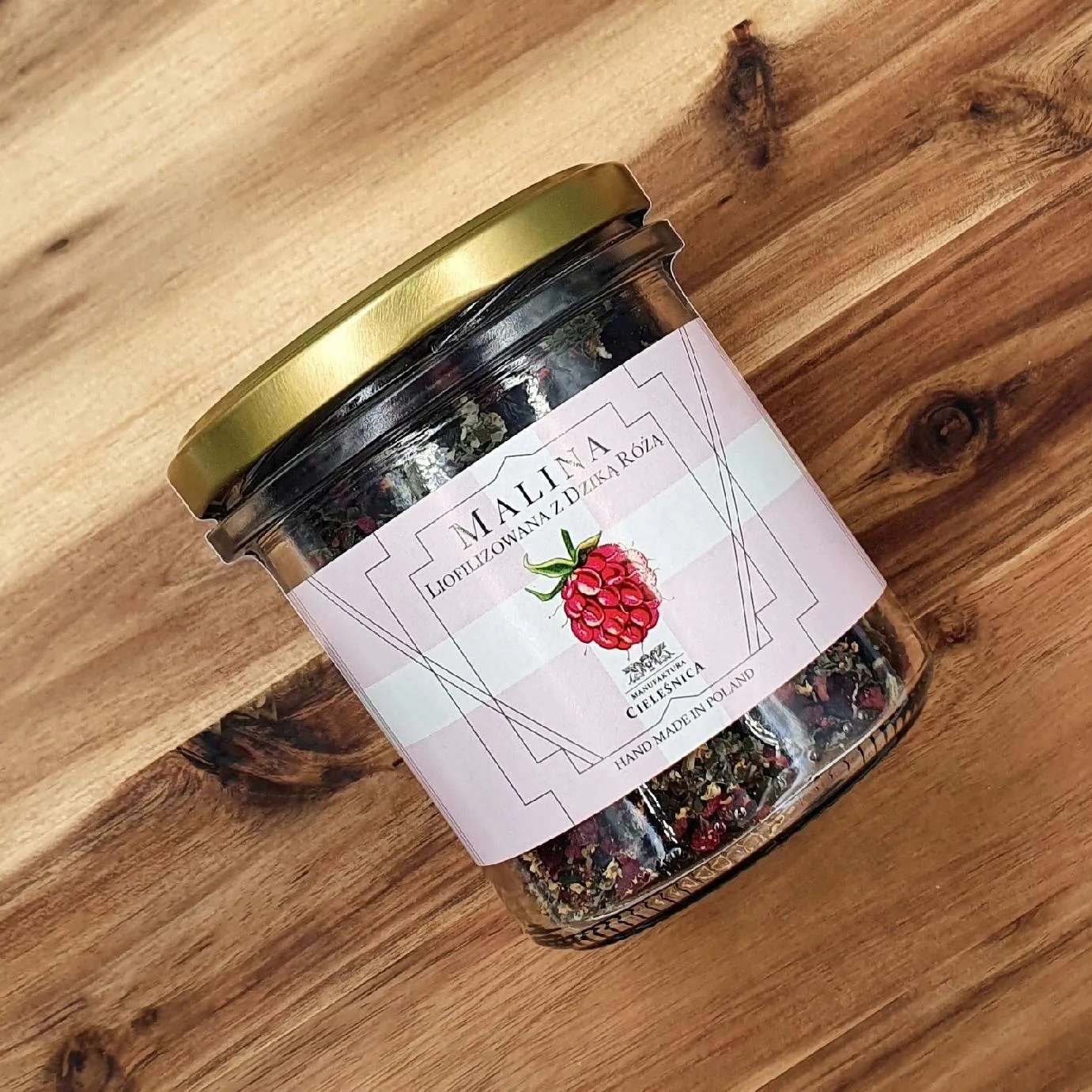 Levně Manufaktura Cieleśnica Čaj Bylinná malina s divokou růží 65 g