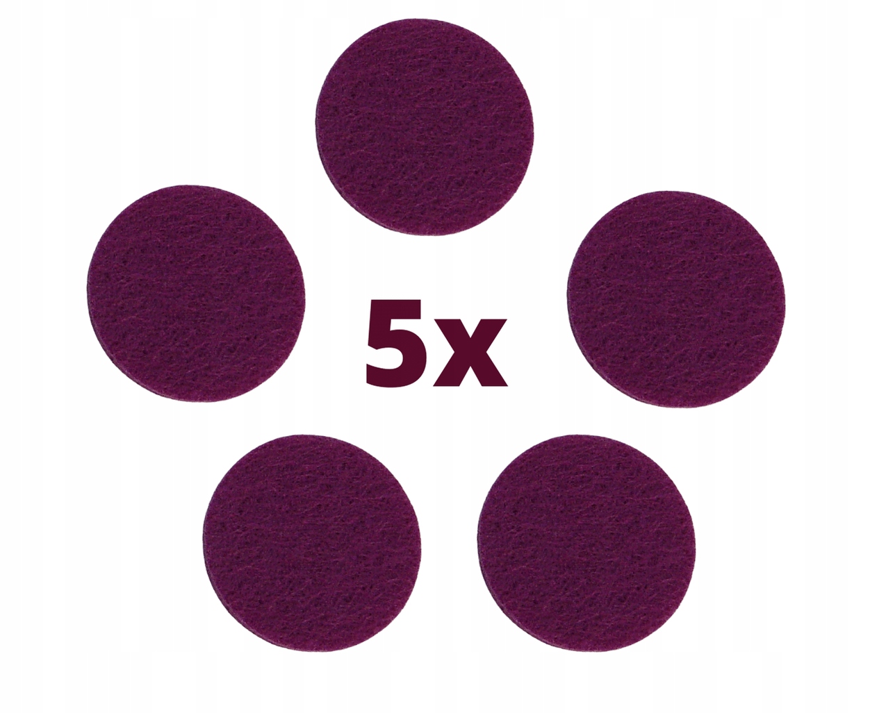 

5x wkładka zapas filc do dyfuzora samochodowego l.