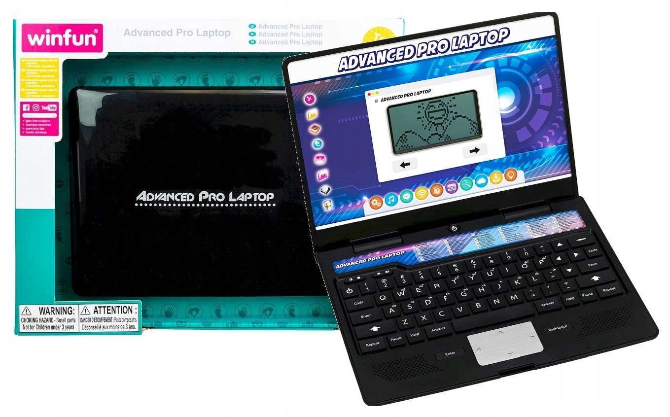 Laptop komputer edukacyjny dla dzieci 3l+