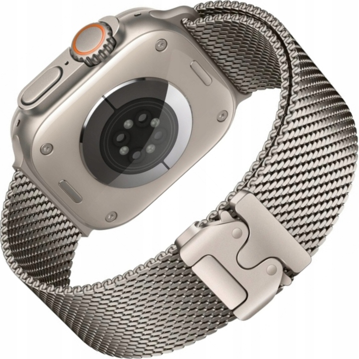 Náramek z ocel pro Apple Watch 42 44 45 46 49 mm, barva titanová Ultra 3/2/1