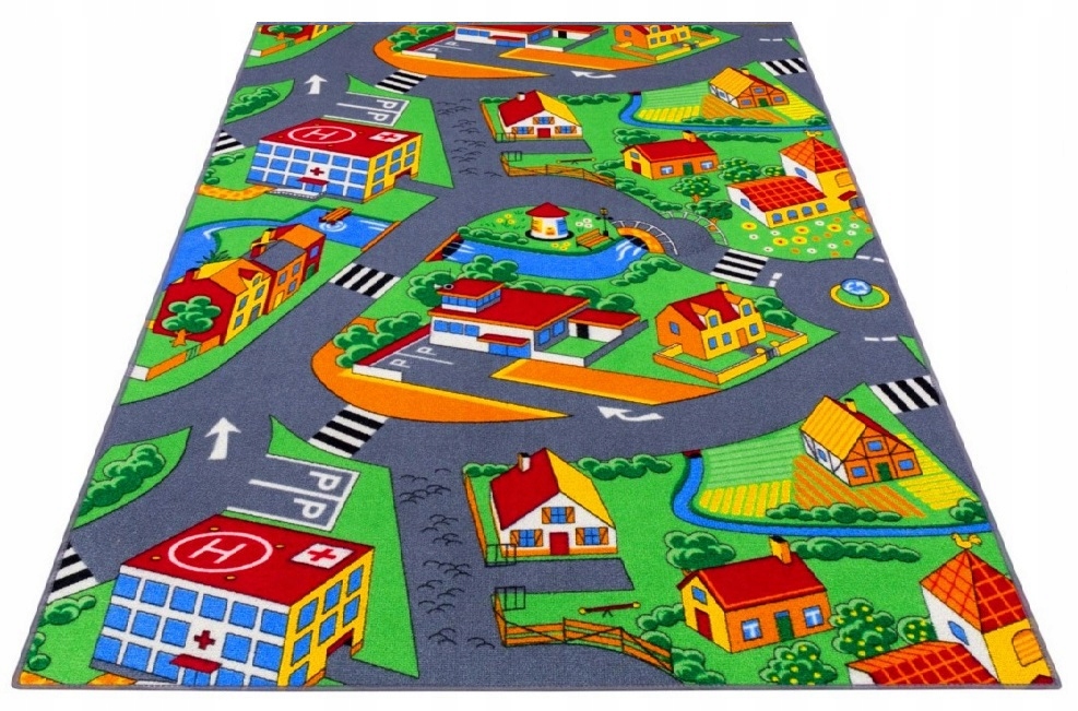 

Dywan Drogi Wieś Ulice Miasto Farma Cars LV 1x1