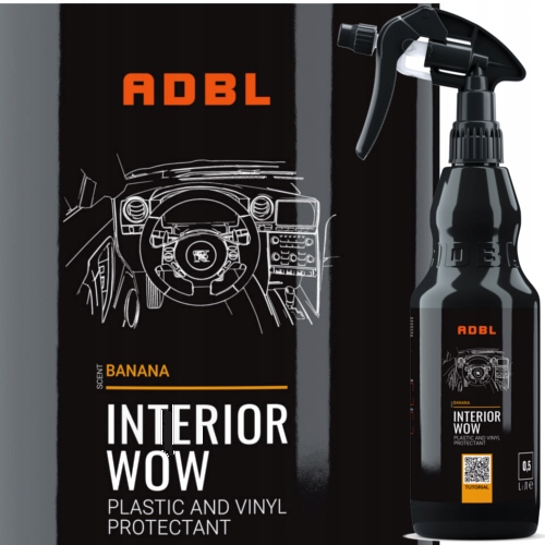 ADBL _ INTERIOR WOW 0,5L - BANANOWY DRESSING DO WEWNĘTRZNYCH PLASTIKÓW