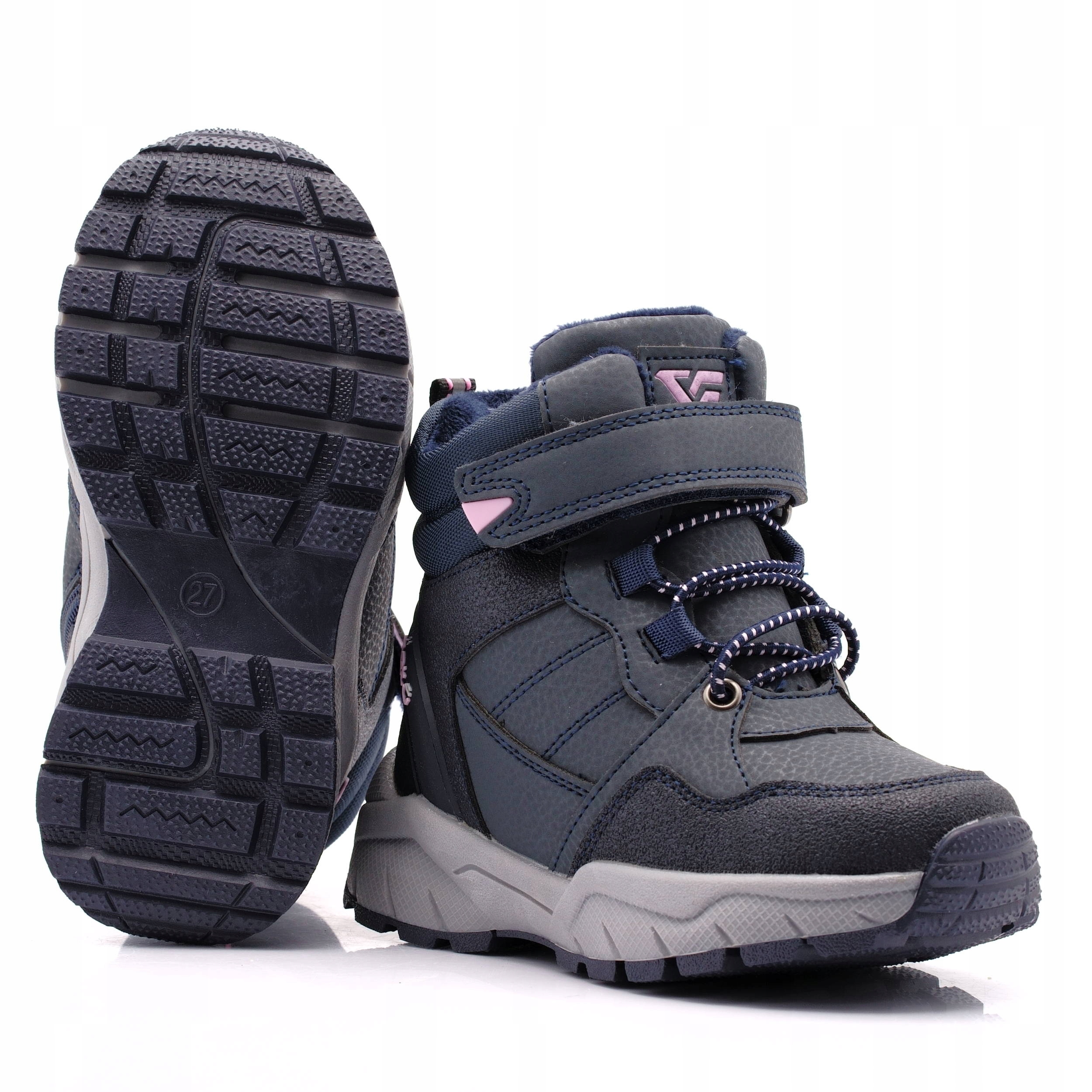 BUTY ZIMOWE DZIEWCZĘCE ŚNIEGOWCE GETO 125 29 Kolor niebieski