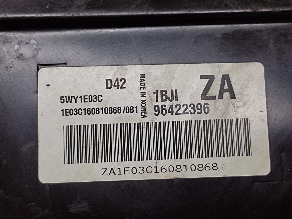 CHEVROLET LACETTI control unit of the engine 96422396