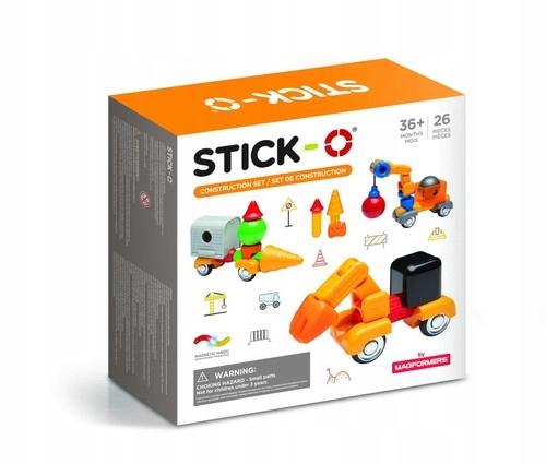 Stick-O. Zestaw konstrukcyjny. 26 elementów