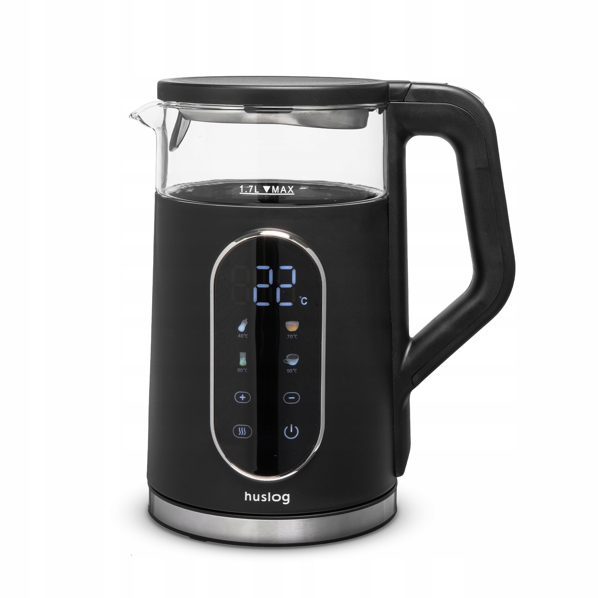 Czajnik elektryczny szklany z panelem dotykowym 1,7l 2200W