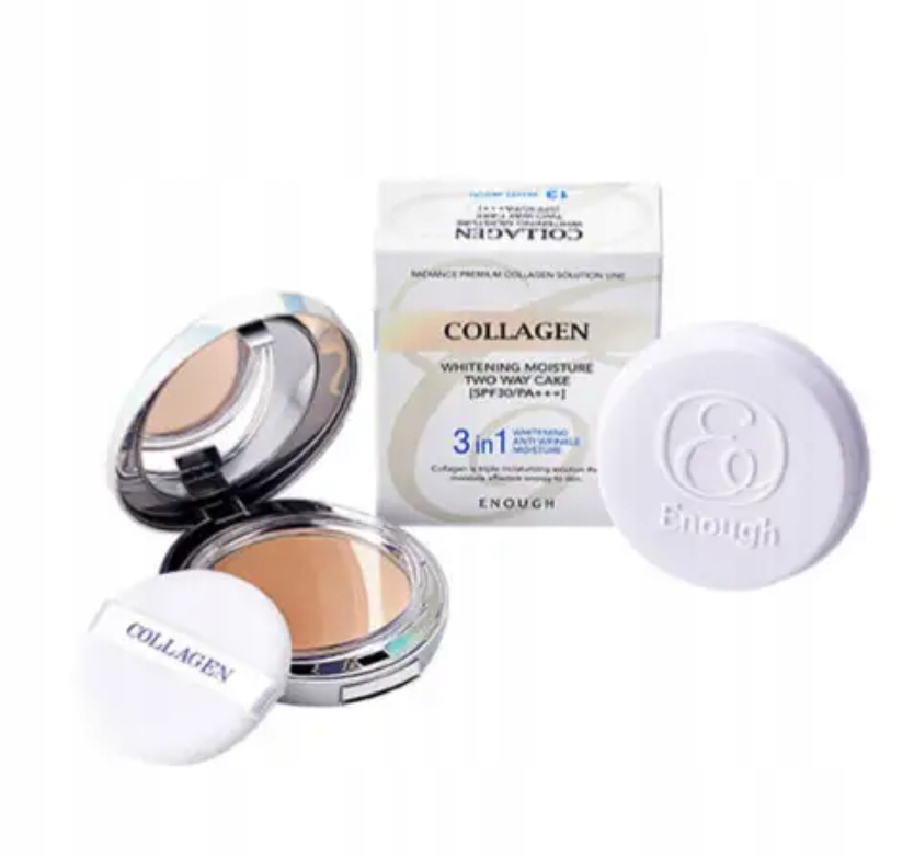 Enough Collagen Whitening Moisture Two Way Cake Rodzaj prasowany