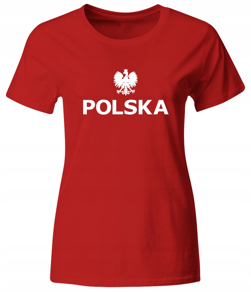 KOSZULKA KIBICA REPREZENTACJI POLSKI DAMSKA, CZERWONA, ROZ. M