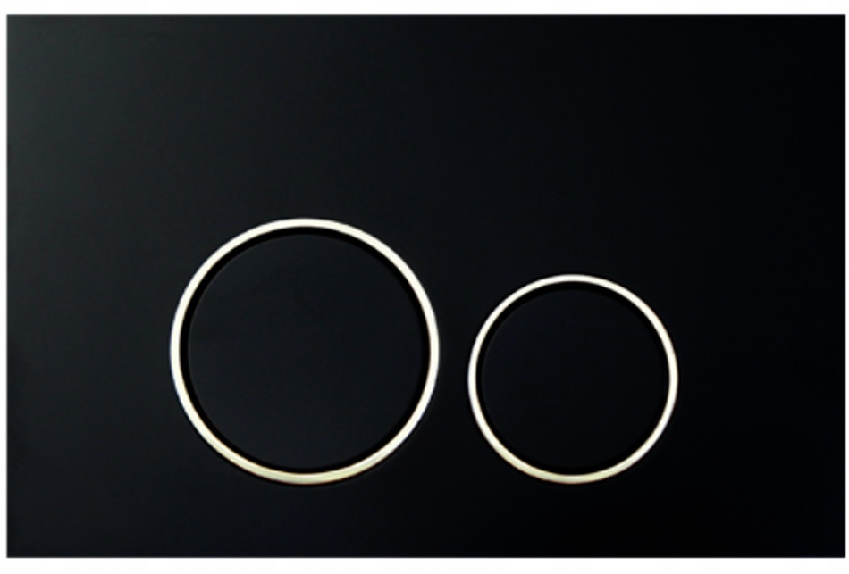 Splachovací tlačítko pro Wc stojan Jomo Werit JomoTech černá matná chrom