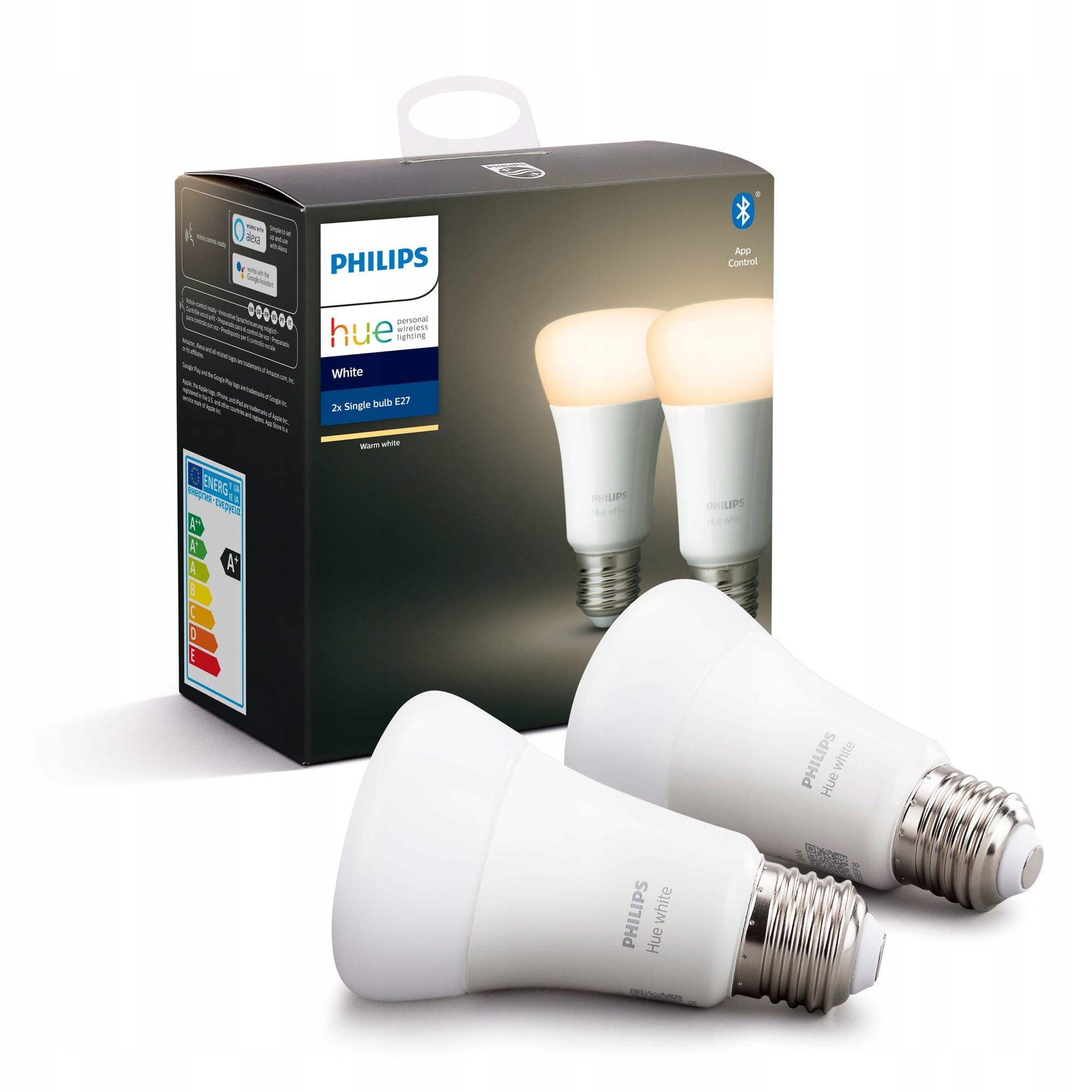 Led žárovky Philips e27 stmívatelné sada 2ks 9W bílé světlo