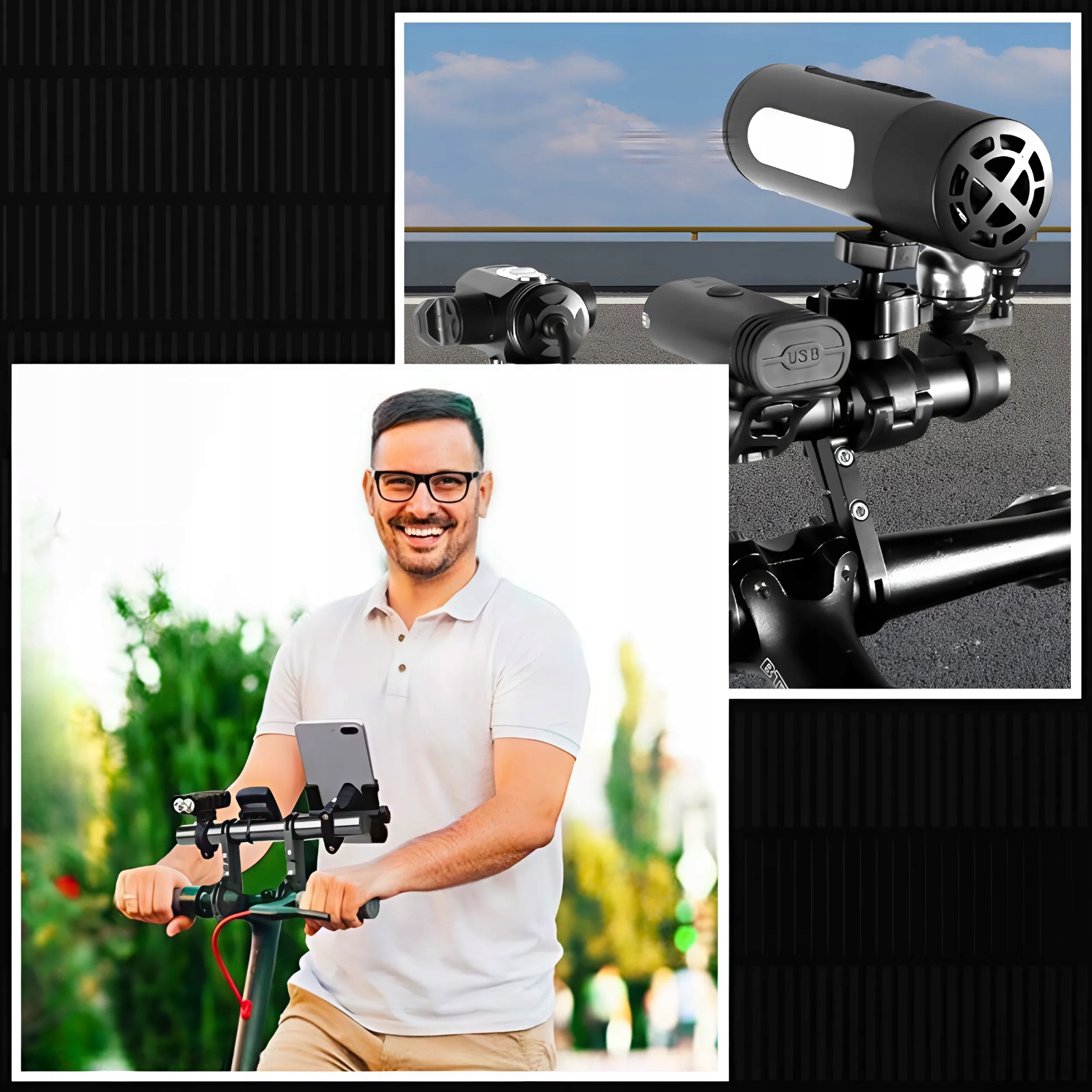 ALUMINIOWY UCHWYT ROWEROWY NA KIEROWNICĘ ROWER PRZEDŁUŻENIE KIEROWNICY Model C866