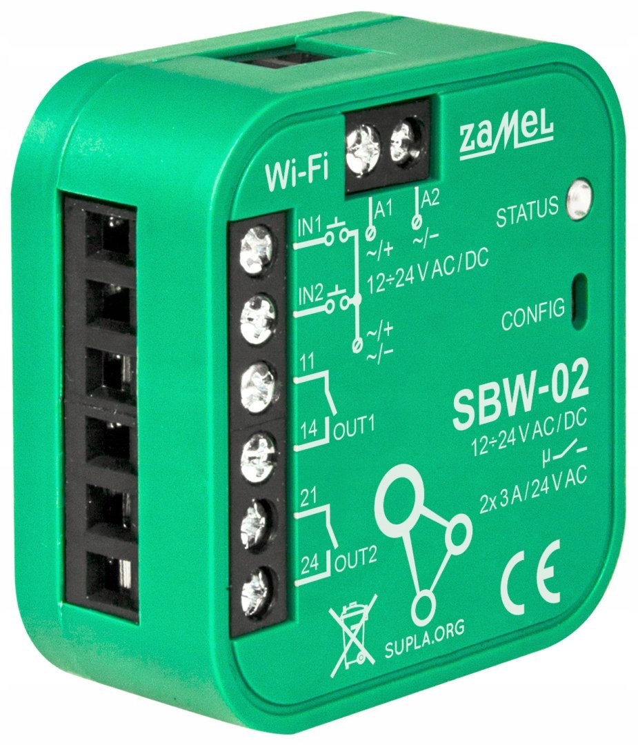 Inteligentný Ovládač Brán A Dverí SBW-02 Wi-Fi, Supla 12 24 V Ac/dc Z