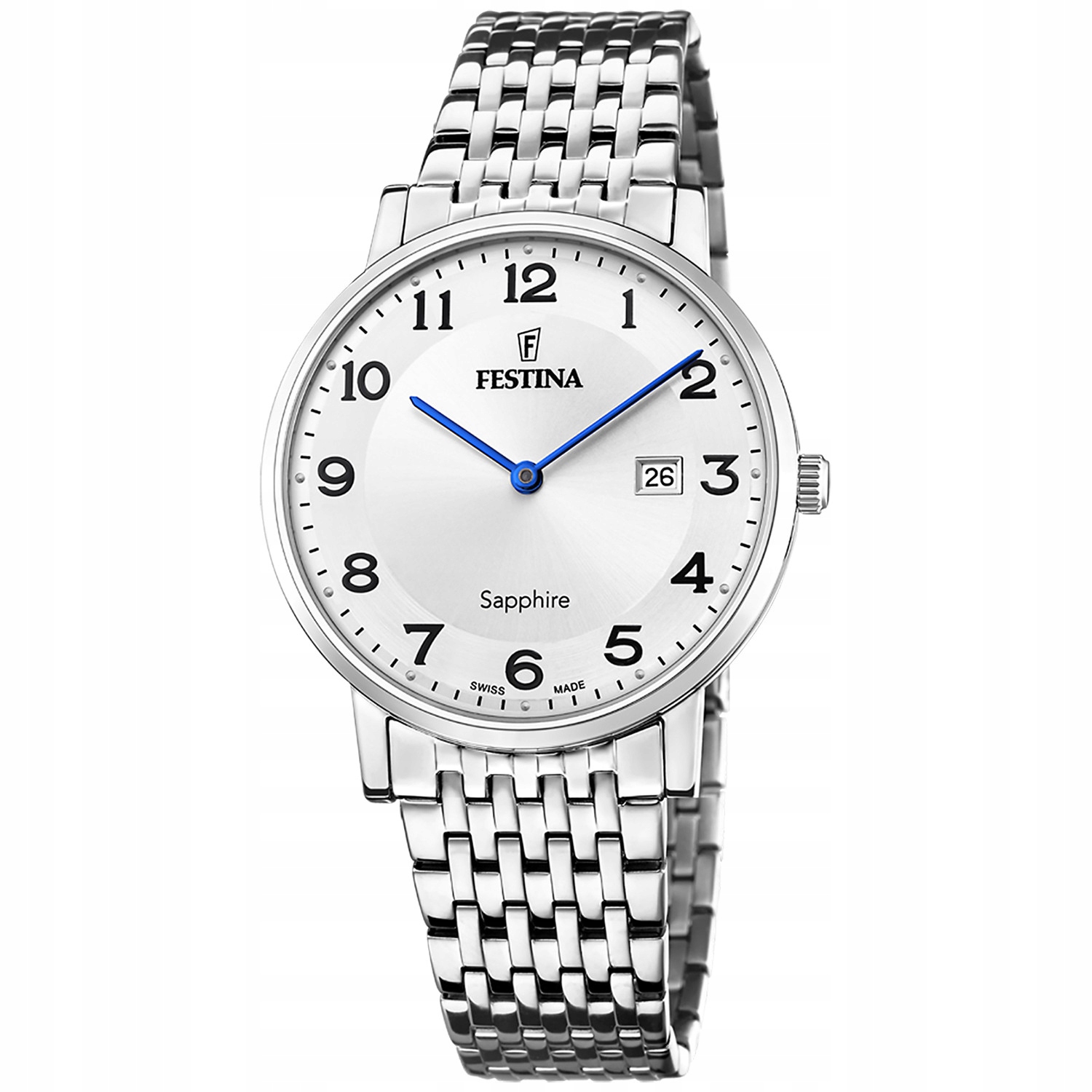 Pánské Hodinky Festina F20018-4 stříbrný náramek