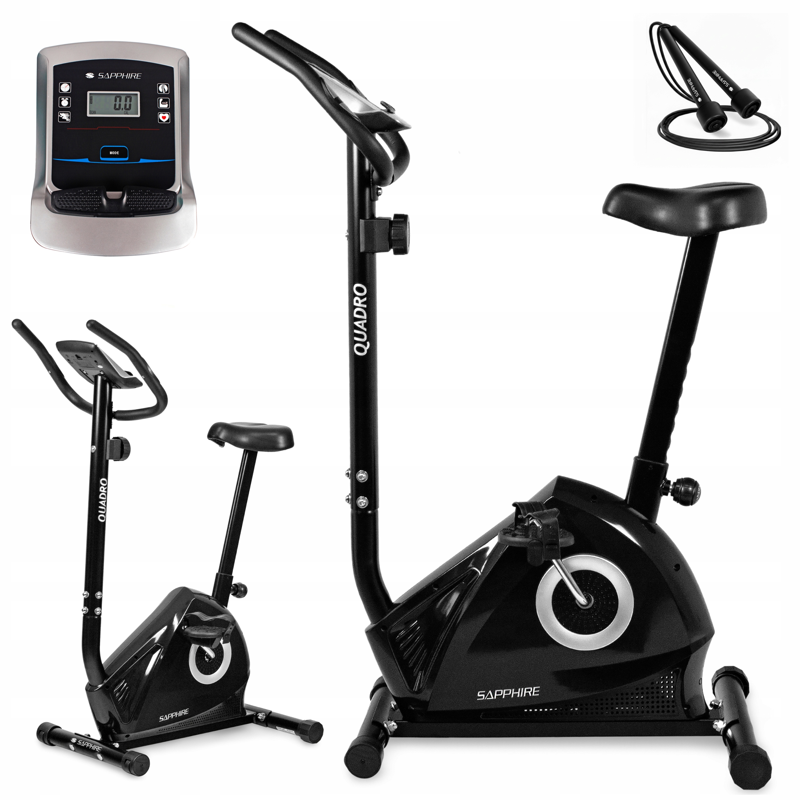 Rower stacjonarny magnetyczny Quadro rowerek Treningowy do ćwiczeń Sapphire