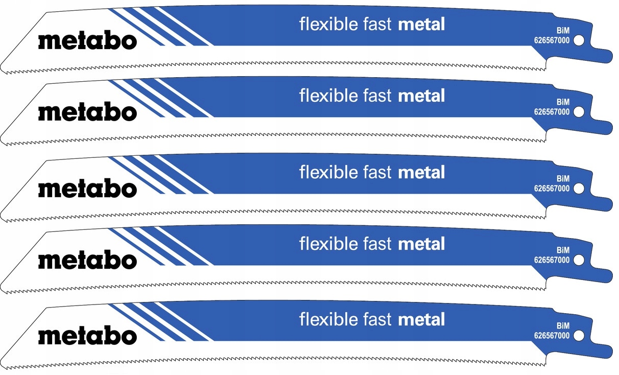 Šavlové Břity Flexible Fast Metal 225X0,9 MM5ks Metabo 626567000