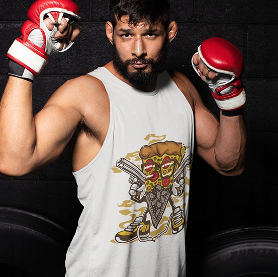 TANK TOP ANIMOWANE PIZZA GANGSTER Marka inna