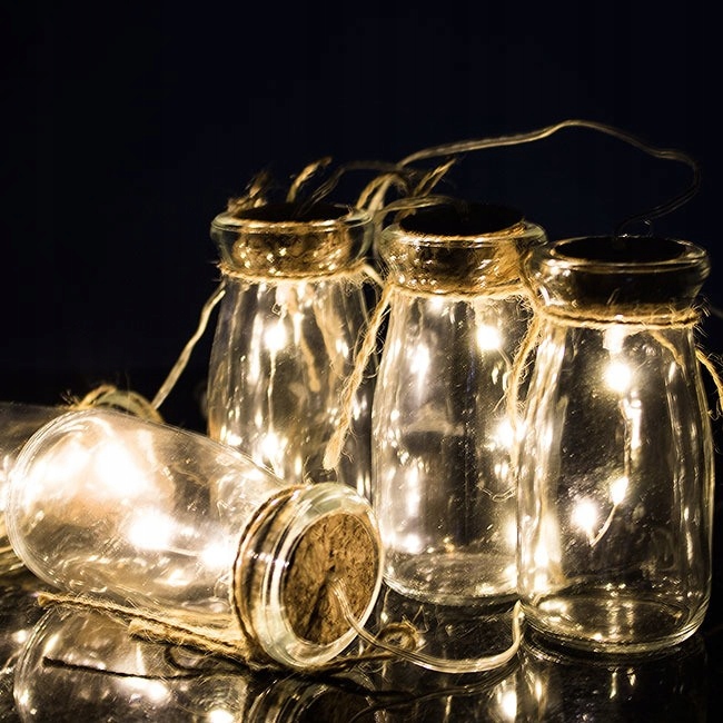 LAMPKI CHOINKOWE 5 BUTELEK 15 LED ŚWIĘTA DRUCIKI Marka Springos