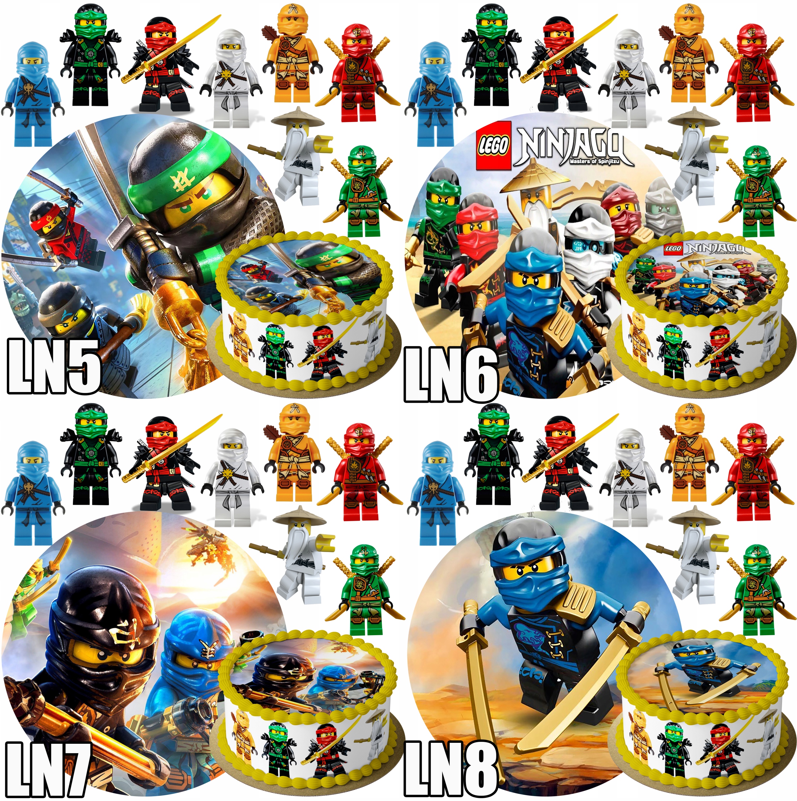 ZESTAW OPŁATEK NA TORT WEDNESDAY + POSTACI + TEKST Marka bez marki